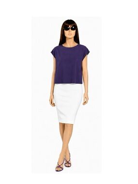 MM LaFleur's Blue Size +2 (US equivalent 18W) Sleeveless Top
